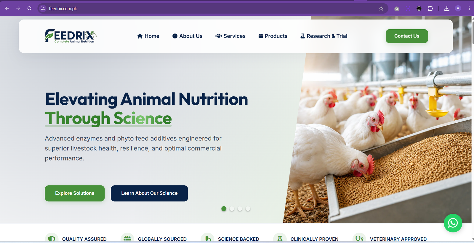 feedrix.com.pk screenshot