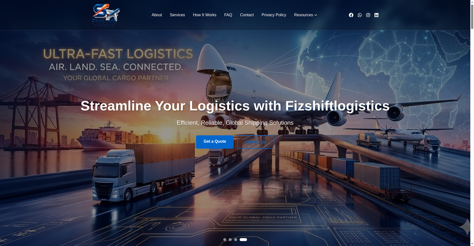 fizshiftlogistics.com screenshot
